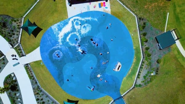 Ohio River Valley Splash Pad seen from above
